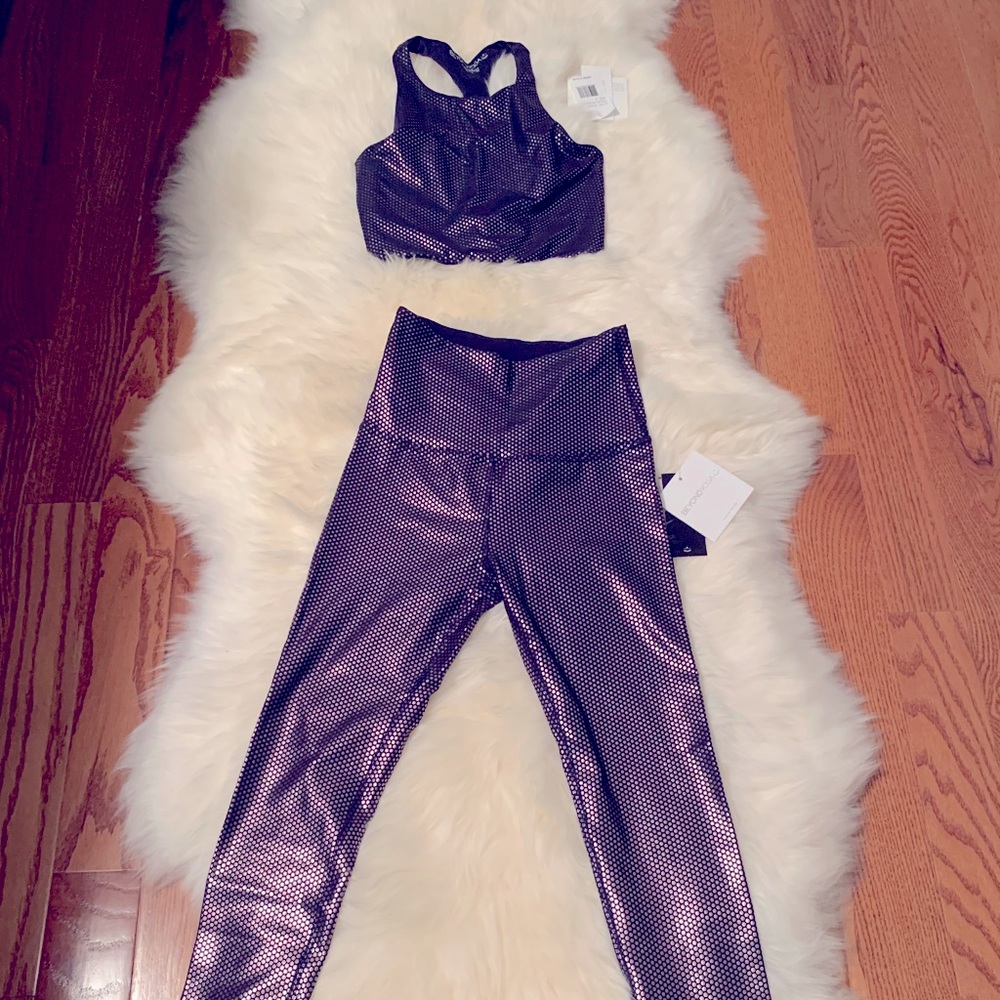 Leggings with matching top.